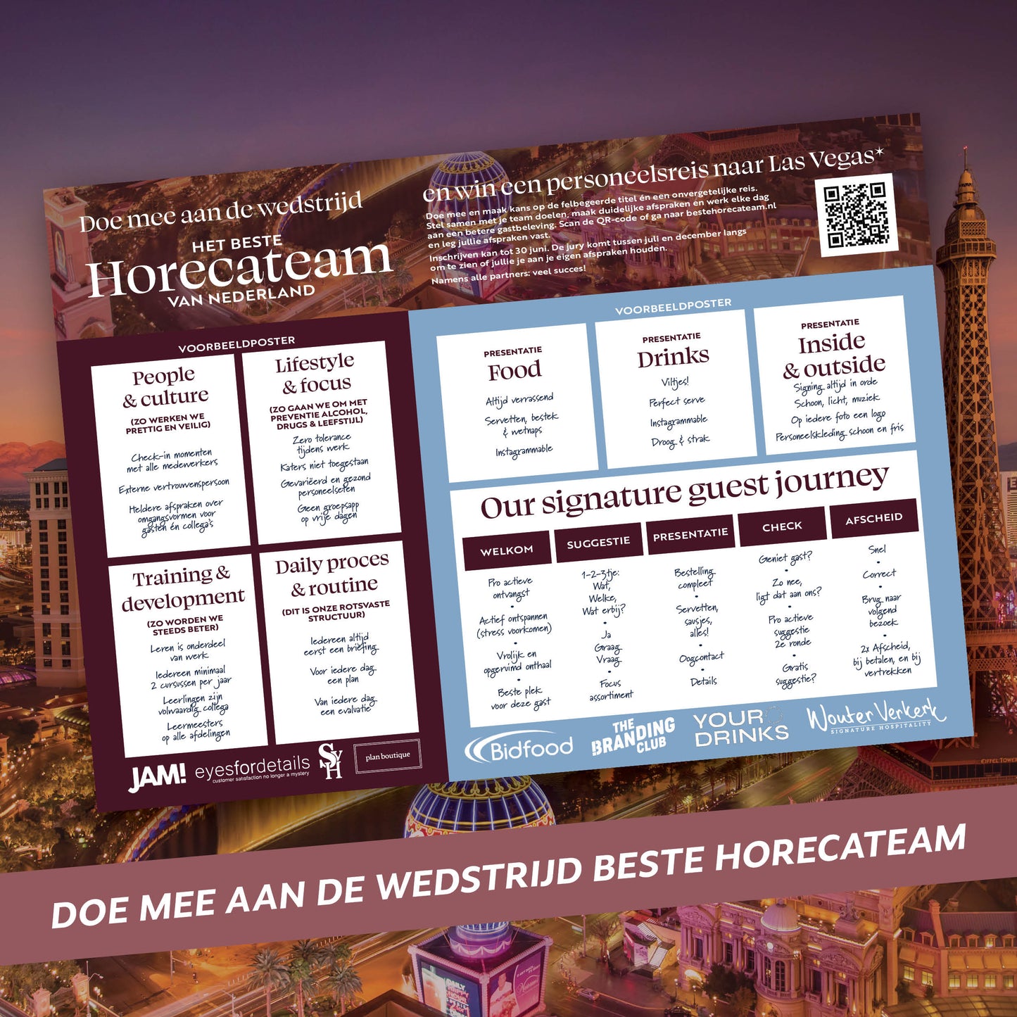 Wedstrijdposter Beste Horecateam van Nederland